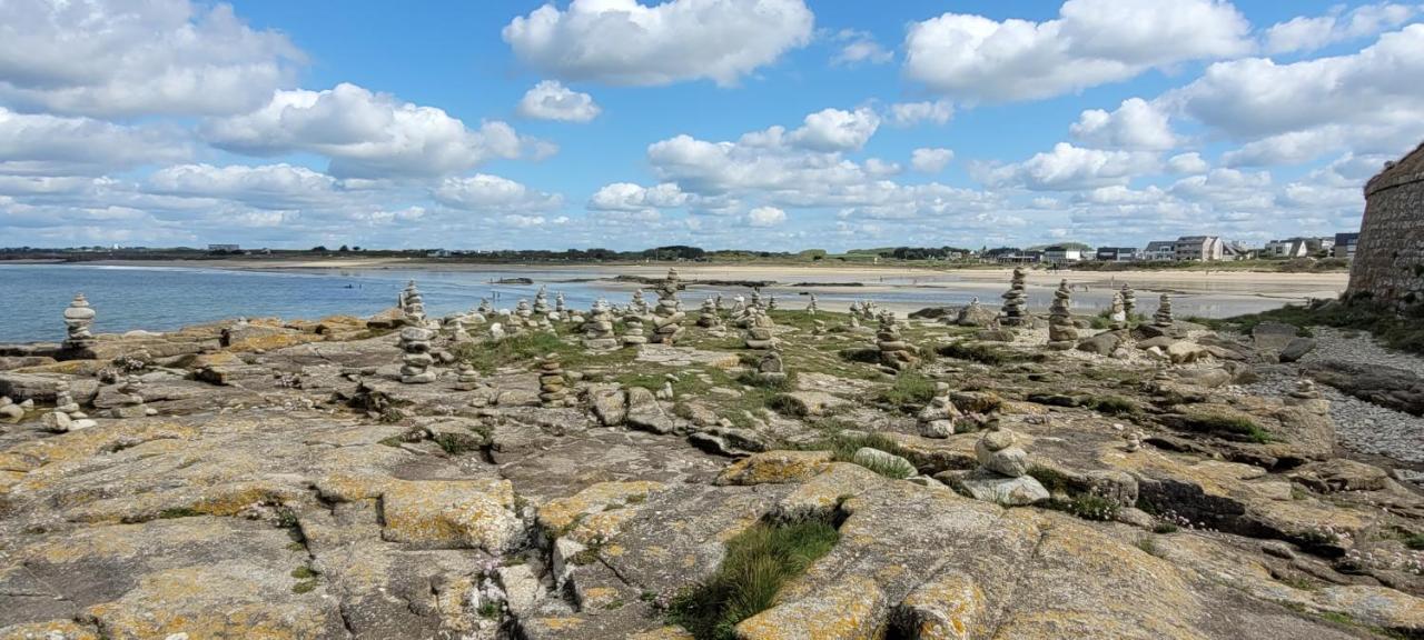 T3 “Groix“- 50 M De La Plage De Fort Bloque/Ploemeur Exteriör bild